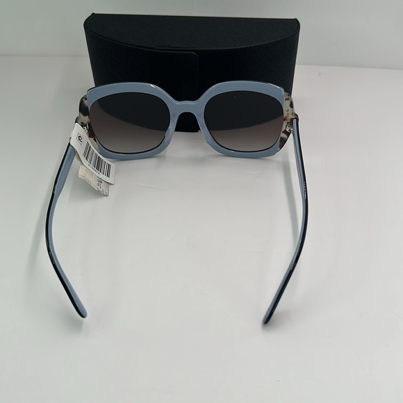 New Authentic Prada PR 16US HERITAGE KHR0A7 Black Azure / Spotted Brown - Picture 8 of 15